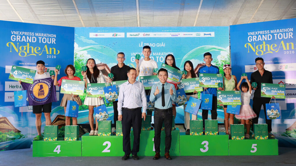 VnExpress Marathon Nghệ An trao thưởng hơn 880 triệu đồng